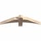 Ekena Millwork Bellingham Smooth Timber Gable Bracket, Douglas Fir, 36"W x 9"H x 3 1/2"D x 3 1/2"F, 6/12 Pitch GBW036X09X0404BEL00SDF - alternate 5